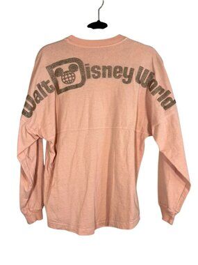 Disney Spirit Jersey Pink Metallic Glitter XS Mickey Mouse Theme Park Summer 80s